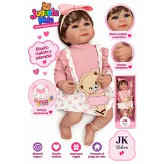 GENERICO - MUÑECA REALISTA BEBE CON ACCESORIOS