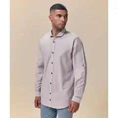 Mbo - Camisa Roll Up Avellana Hombre