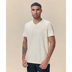 Mbo - Polo Básico Cuello V Mantequilla