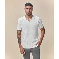 Mbo - Polo Cuello Box Hueso Hombre