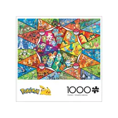 POKEMON - Rompecabeza Vitral de Iniciales de 1000 Piezas