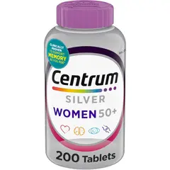 Centrum - Women Silver - Multivitamínico para mujeres 50 Plus, suplemento multivitamínico 200 Tabletas