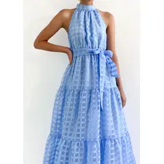 GENERICO - Vestido Hera - Diseño hatler de cuello alto