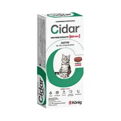 KONIG - ANTIPARASITARIO INTERNO Y EXTERNO CIDAR GATOS 1.5-3 KG X 1 TABLETA