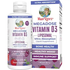 MARYRUTH - Organics Megadose Vitamina D3 Liposomal - Vitamina D 4000 UI - Ultra Absorción