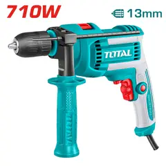 TOTAL - Taladro Percutor TG10713662 710W 13mm 0-3000RPM Velocidad Variable Keyless