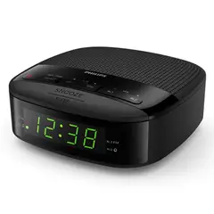 PHILIPS - Radio Reloj Despertador Digital TAR3205 - Negro