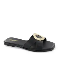 IMPULS - Sandalias Flats Mujer Daira08 Negro