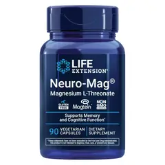LIFE EXTENSION - Neuro-Mag Magnesio L-treonato, Salud de la Memoria, Apoyo a la Salud Cognitiva