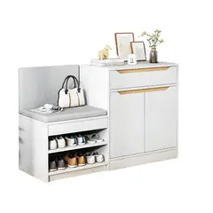 FAMUZE - Zapatera Moderna Con Asiento - SOLVIK
