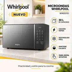 Whirlpool - Microondas WM2011D 30L 900W Digital