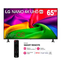 LG - Televisor 65 Smart Nano UHD 4K 65NU800BPSB con Magic Remoto - Negro