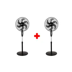 TREVELY - Pack x 2 Ventilador de pie 18 VT-1880 - temporizador - 90W