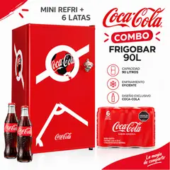 NOSTALGIA - Frigobar 90 Lt Coca Cola CKRF32CRWC-R Rojo