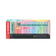 STABILO - Resaltador Boss Deskset x15 Tropi Retro