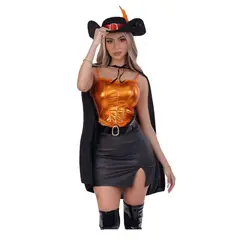 GENERICO - Disfraz Gato Con Botas Sexy Halloween Lenceria Con Accesorios