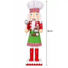 GENERICO - CASCANUEZ NAVIDEÑO REPOSTERO CON GALLETA DE 38 CM