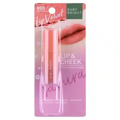 GENERICO - BABY BRIGTH LIP & CHEEK VELVET CHERRY BLOSSOM 2.4 gr 06 Pink Sakura