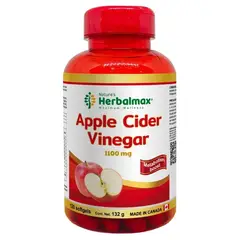 GENER - Vinagre de Sidra de Manzana Herbalmax Canadá 1100MG 120 Capsulas