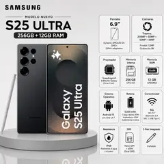 SAMSUNG - Celular S25 ULTRA 256GB 12GB Titanium Black