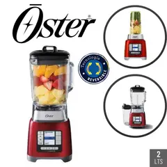 OSTER - LICUADORA 2LT + VASO PORTATIL BLEND NGO COLOR ROJO MOD BLSTTDG-RGB