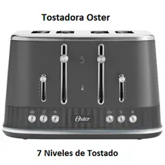 OSTER - Tostadora de Pan 7 Niveles de Tostado TSSTMNGR4S