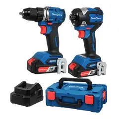 DONGCHENG - Combo Taladro Percutor + Atornillador de impacto DCKIT26AM 20V Brushlees