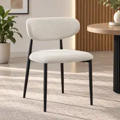 GENERICO - Silla de Comedor Moderna con Respaldo y Asiento Acolchado – Diseño Ergonómico