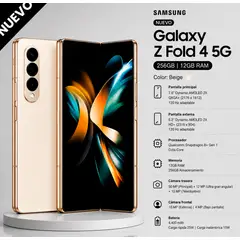 SAMSUNG - Celular Galaxy Z FOLD 4 12 GB - 256GB NUEVO
