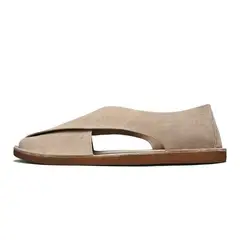 SHANDIAN - Sandalia Hombre Outdoor Cuero