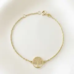 GENERICO - Pulsera Arbol de la Vida Oro 18k