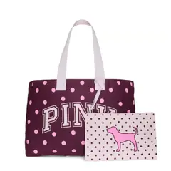 PINK - SET BOLSO Y WRISLET PUNTOS