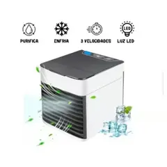 GENERICO - Aire Acondicionado Portátil Mini 12 cm con Purificador para Escritorio y Hogar
