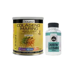 DRASANVI - DUO PACK Colágeno Marino Hidrolizado, Magnesio, Cúrcuma + Condroitina con Glucosamina