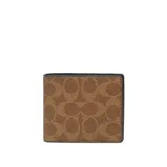 COACH - Billetera Hombre Billfold Marrón