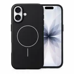 OEM - Funda Magnética para iPhone 17 Compatible con MagSafe, Silicona Negra