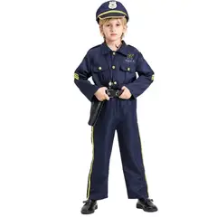 DANWEILE - Disfraz de cosplay para Halloween - Uniforme de policía