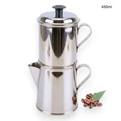 Ichimatsu - Cafetera de Acero Inoxidable 450ml Tradicional Gota a Gota