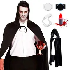 GENERICO - Accesorios disfraz Vampiro (5 productos) Halloween