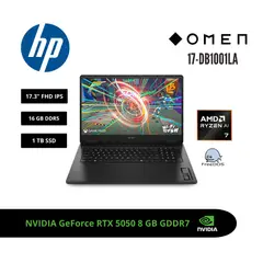 HP - LAPTOP GAMING OMEN 17 17.3 FHD 144HZ IPS RYZEN AI 7 350 RTX 5050 8GB 16GB DDR5 1TB SSD