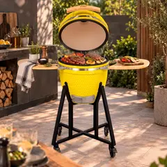 FDV - PARRILLA A CARBÓN KAMADO SAKAI AMARILLO 18''