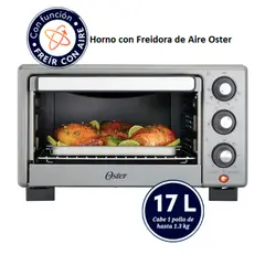 OSTER - Horno de 17 Litros TSSTTV17MAFNS con Freidora de Aire