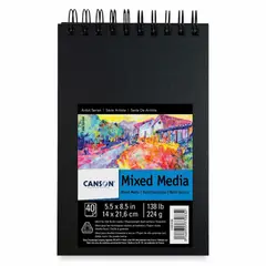 CANSON - Art Book Mix Media 13.9 x 21.6 cm 40 hojas 224 gr.