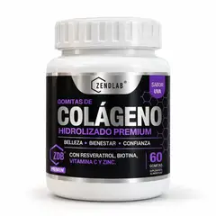 ZENDLAB - Colageno Resveratrol Biotina Vitamina C Gomitas 60Und Uva