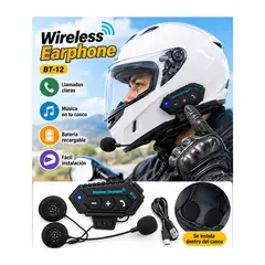 OEM - Audio Bluetooth para Casco de Motocicleta Modelo BT-12