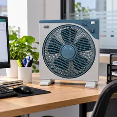 Alfano - Ventilador de Mesa BF-1210 12" 45W 3 Velocidades Oscilante