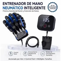 GENERICO - Guante Robótico de Mano DERECHA para Entrenamiento de Rehabilitación TALLA M