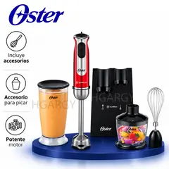 OSTER - Batidora de Inmersión de 800W con Accesorios FPSTHB2801