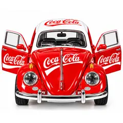 GENERICO - VOLKSWAGEN ESCARABAJO. modelo Coca Cola. Vehículo de Colección Escala Miniatura.  EDICION LIMITADA