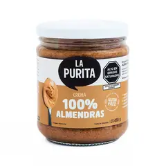 GENERICO - Crema de almendras 100% La Purita 410g